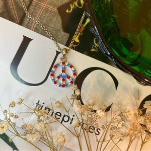 Cookie Lee ~ Peace Sign Necklace